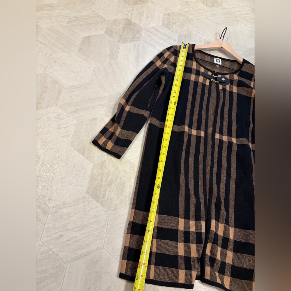 Anne Klein‎ Black and Brown Knit Cardigan - Picture 4 of 6